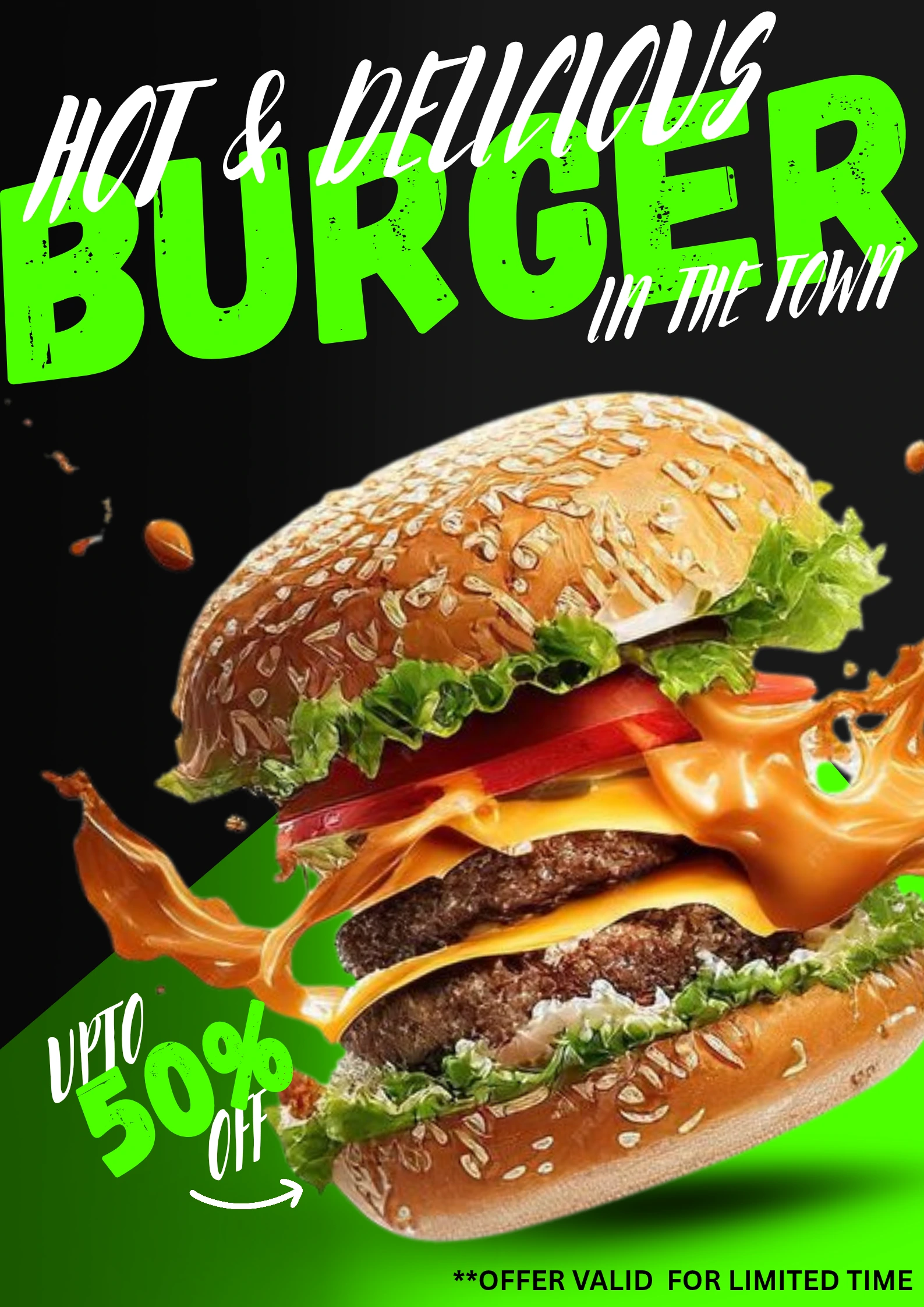 Burger Promotion Poster